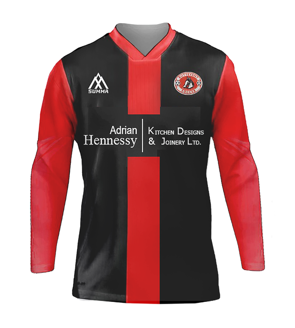 Buttevant Black and Red Long Sleeve Jersey 1