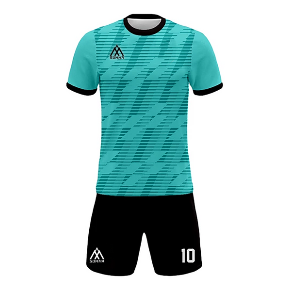 Summa Drive Soccer Jersey Uniform Sportswear Sublimation Football Jersey Blue Green/Black