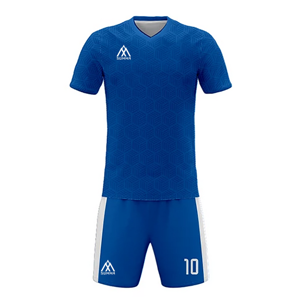 Summa Drive Retro Design Polyester Soccer Jersey Blue