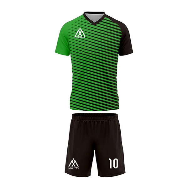 Summa Drive V Collar Classic Design Football Jersey Football Kits Green/Black
