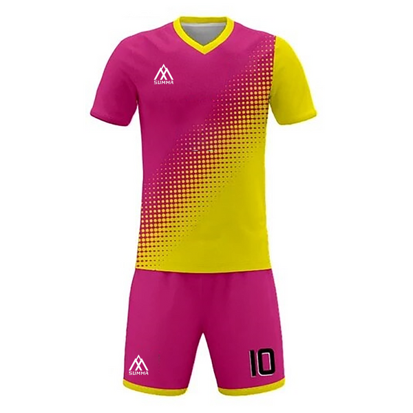 Summa Drive Quick-Dry Polyester Field Football Jersey Uniform Pink/Yellow