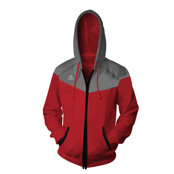 Melange Full Zip Hoodie