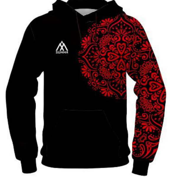 Summa Time Printed Hoodie Black