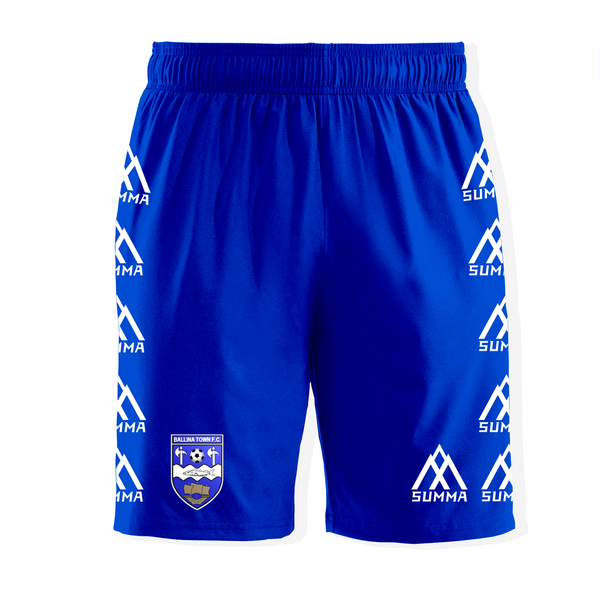 Ballina Town Blue Shorts With Side Logo
